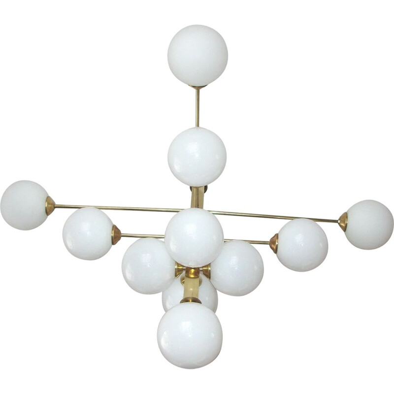 Candelabro de latão vintage, 1970