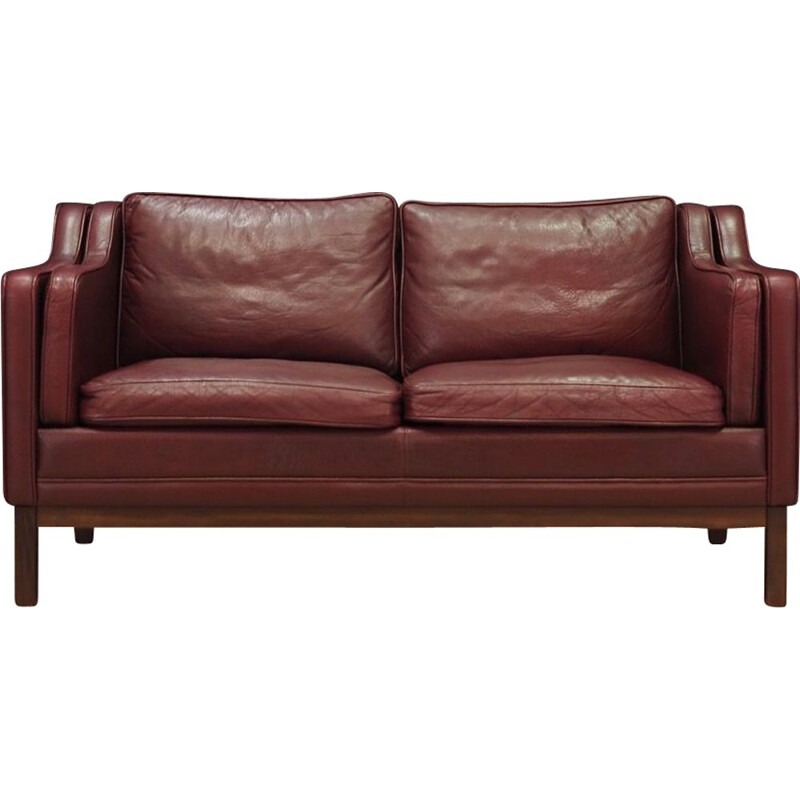 Vintage 2-seater sofa in leather, 1970s 