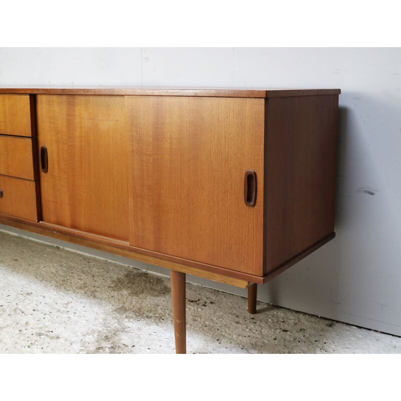 Vintage long English sideboard 1970