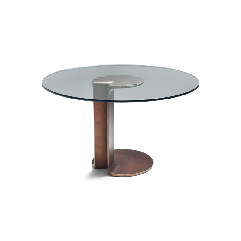 Table vintage Afra & Tobia Scarpa en bronze TL59 - 1975
