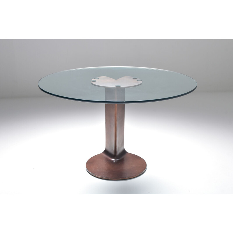 Vintage Afra & Tobia Scarpa bronze table TL59 - 1975