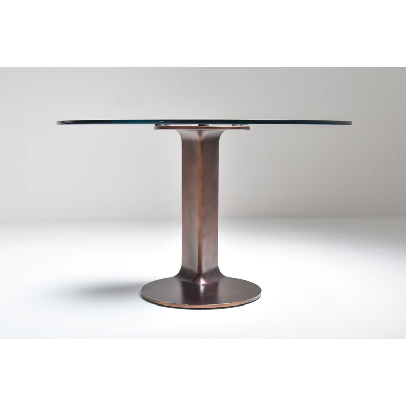 Vintage Afra & Tobia Scarpa bronze table TL59 - 1975