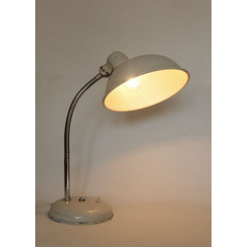 Vintage industrial gooseneck table lamp, 1950