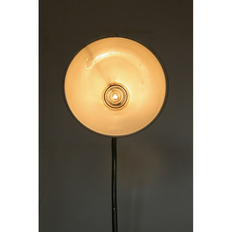 Lampe de table industrielle vintage à col de cygne, 1950