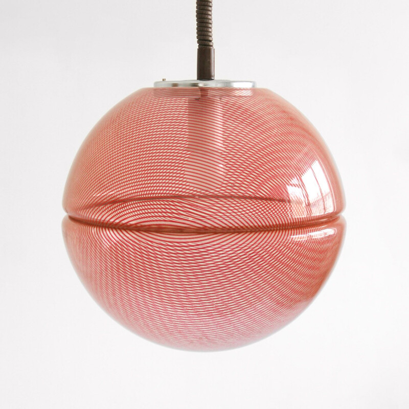 Lámpara de suspensión vintage de Guzzini para Meblo, 1950