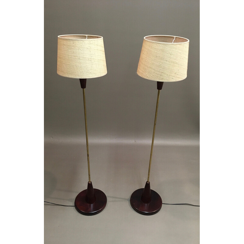 Paire de lampadaires Design 1950