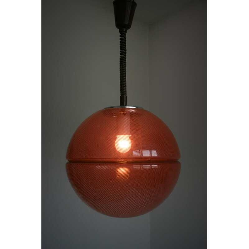 Vintage hanglamp van Guzzini voor Meblo, 1950