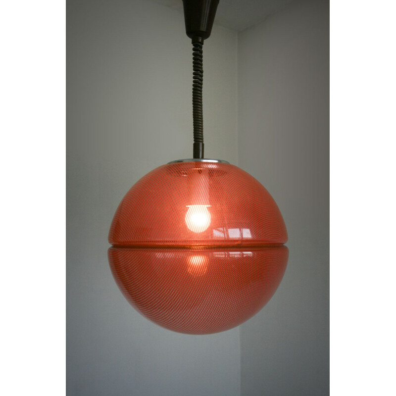 Vintage hanglamp van Guzzini voor Meblo, 1950