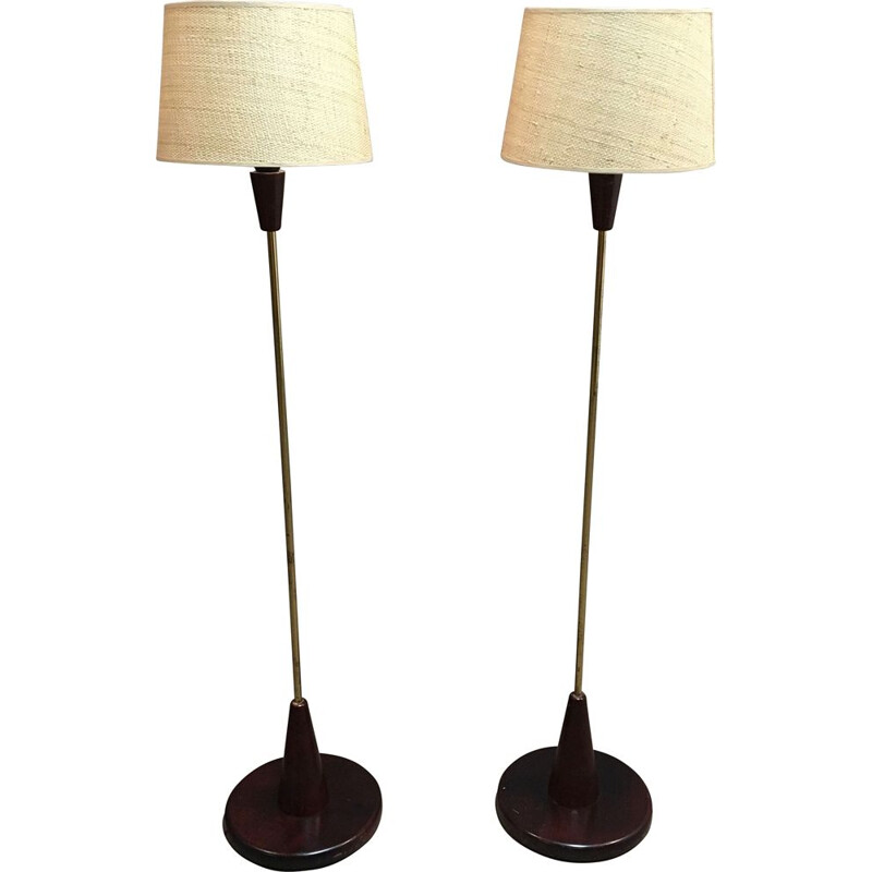 Paire de lampadaires Design 1950