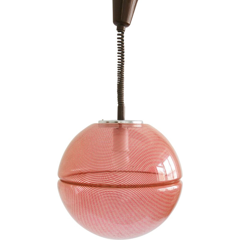 Lámpara de suspensión vintage de Guzzini para Meblo, 1950