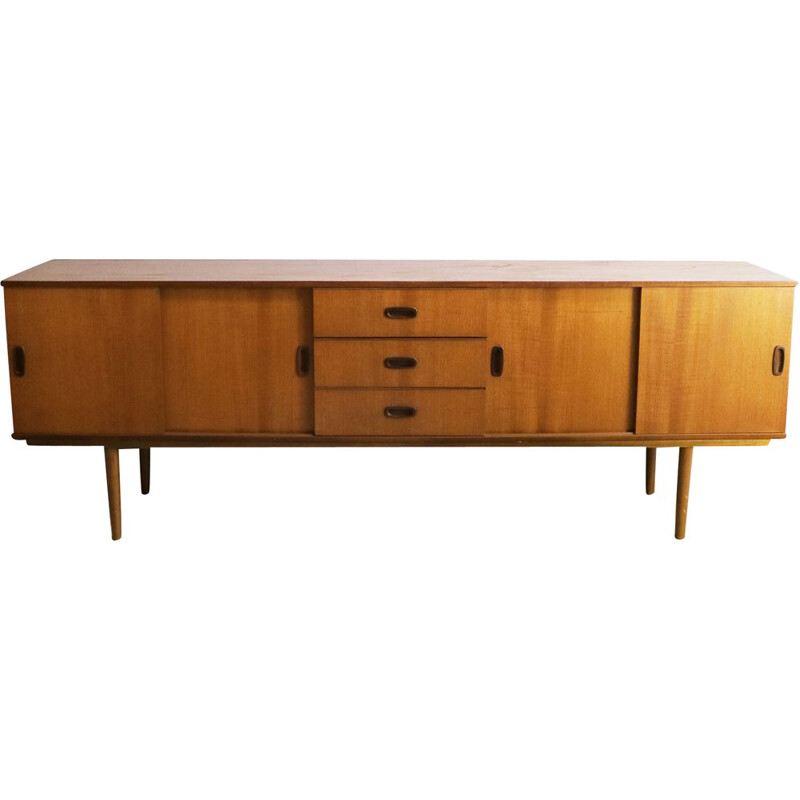 Vintage long English sideboard 1970