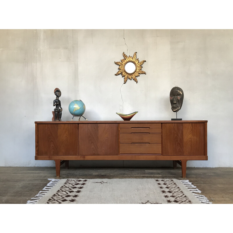 Vintage teak KJAERNULF sideboard, Denmark, 1950 1960