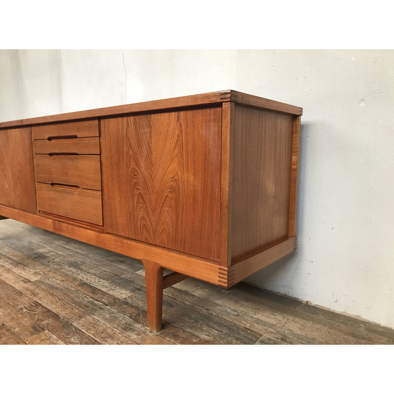 Vintage teak KJAERNULF sideboard, Denmark, 1950 1960