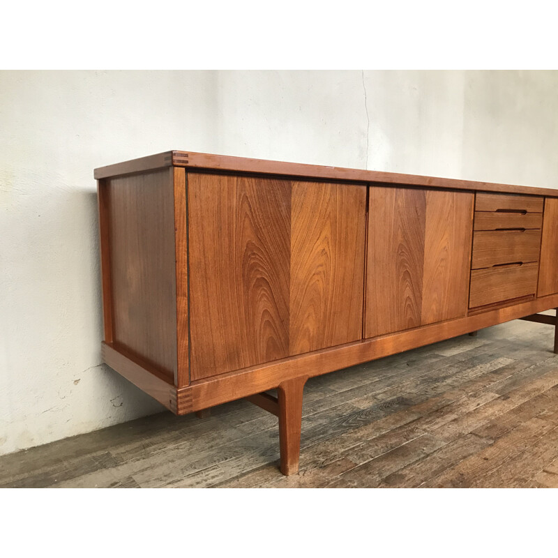 Vintage teak KJAERNULF sideboard, Denmark, 1950 1960