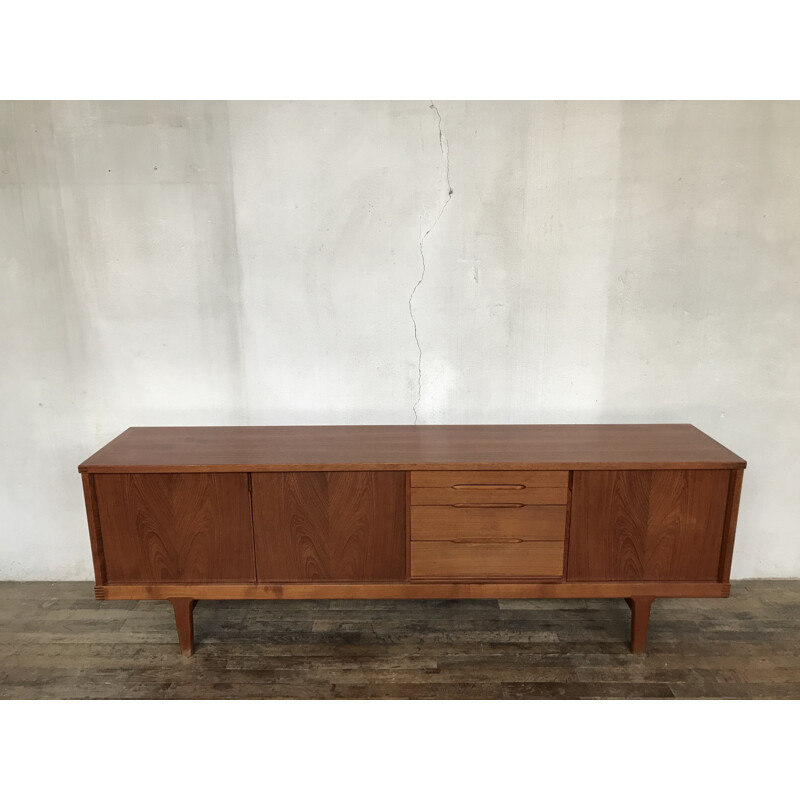 Vintage teak KJAERNULF sideboard, Denmark, 1950 1960