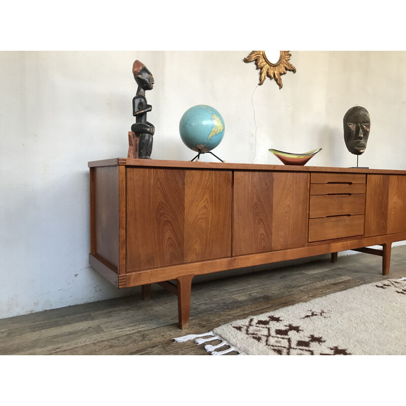 Vintage teak KJAERNULF sideboard, Denmark, 1950 1960