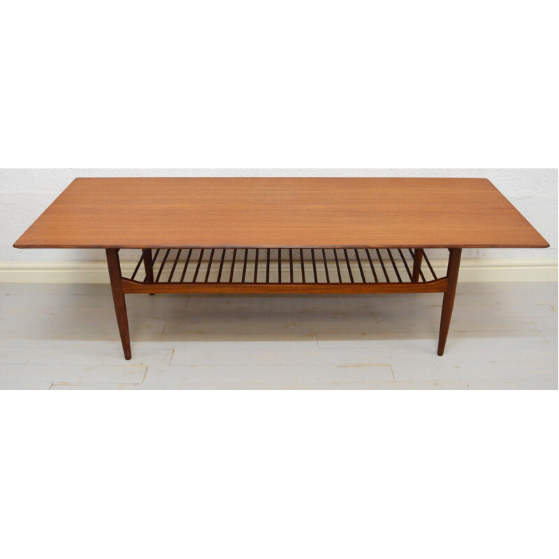 Large rectangular G-Plan coffee table in teak, Ib KOFOD-LARSEN - 1960s