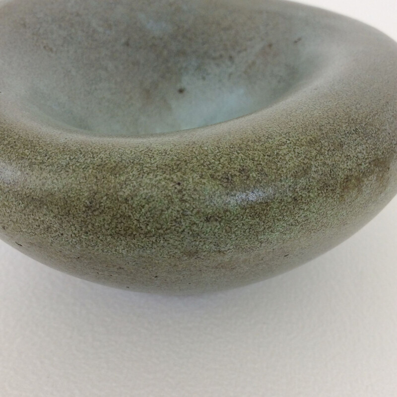 Vintage grey-green ceramic Madoura, France, 1950