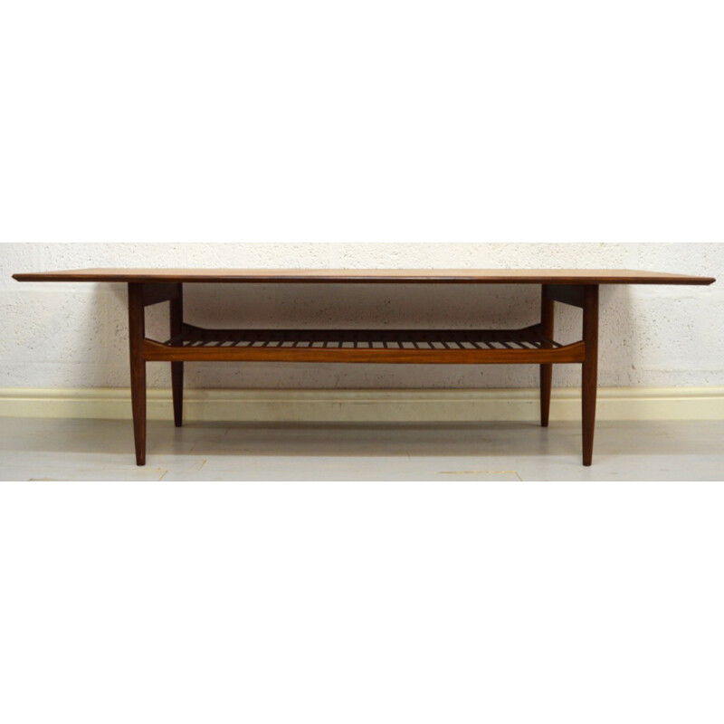 Grande table basse rectangulaire G-Plan en teck, Ib KOFOD-LARSEN - 1960 