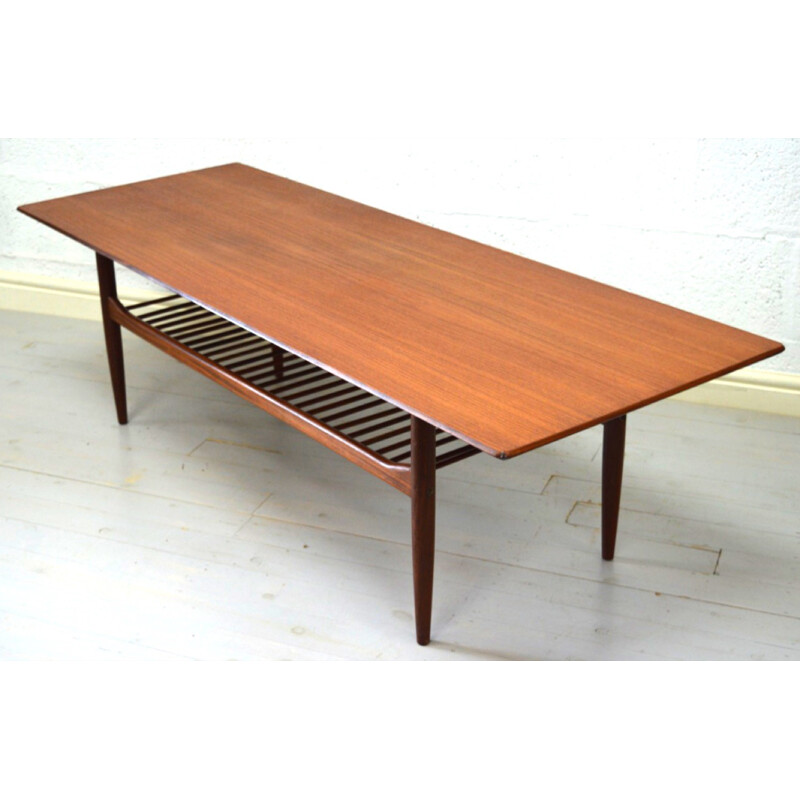 Large rectangular G-Plan coffee table in teak, Ib KOFOD-LARSEN - 1960s