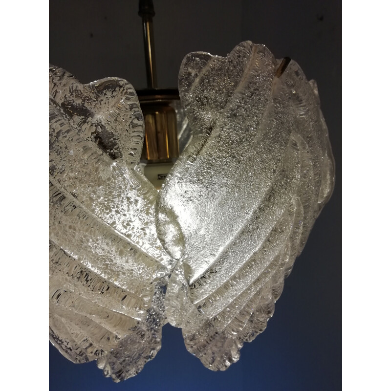 Lampada da soffitto in vetro di Murano vintage