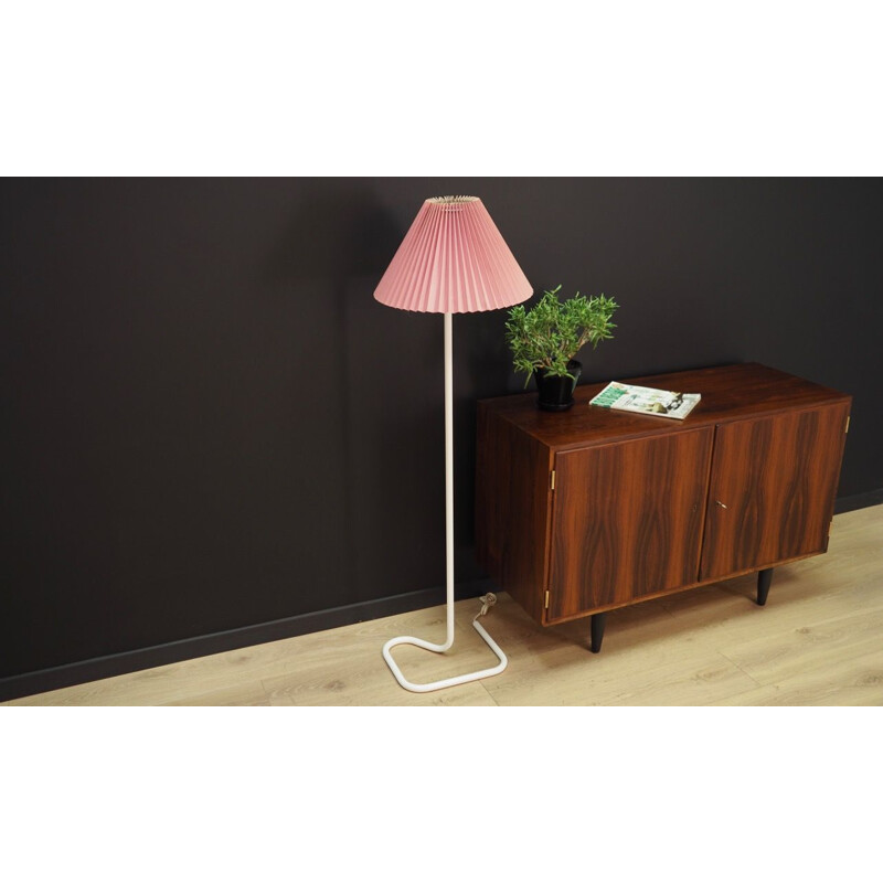 Lampadaire vintage scandinave en métal noir, 1970