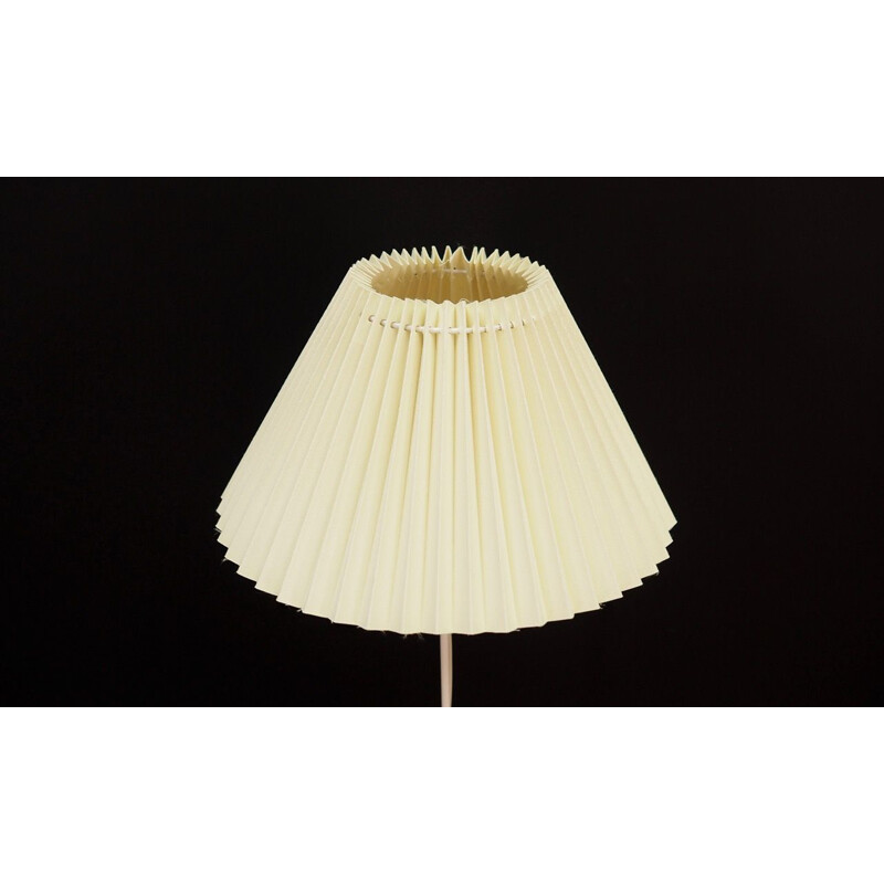 Vintage scandinavian floor lamp in white metal 1970s