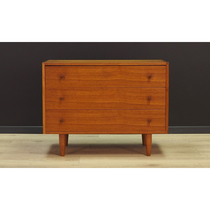 Vintage Danish chest of drawers in teakwood 1960s