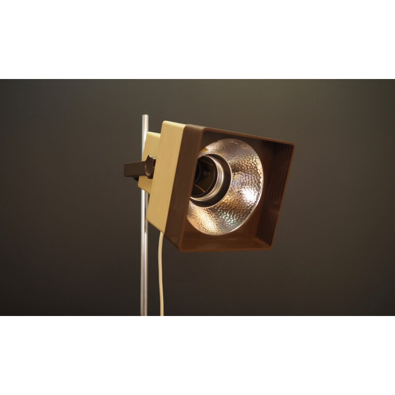 Lampe vintage danoise réglable en métal et en plastique par David's Lamp