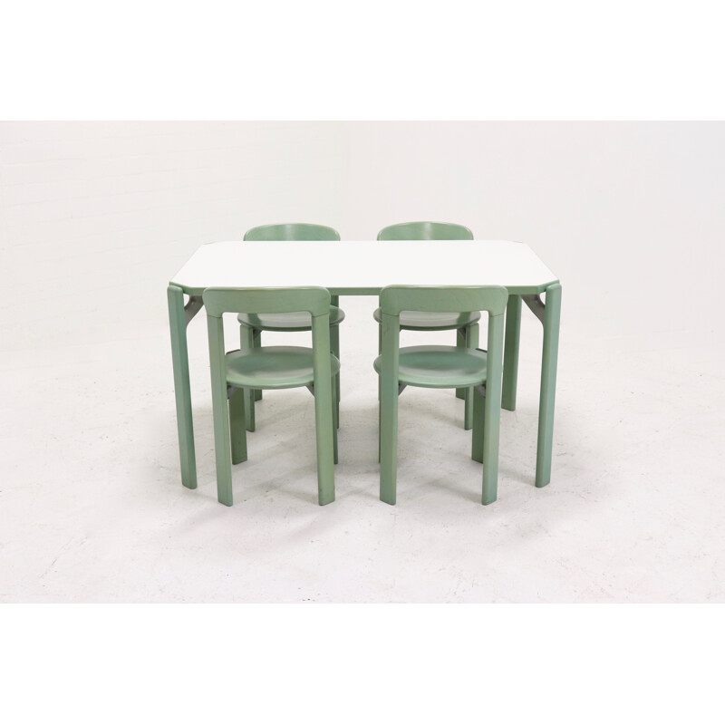 Vintage dining set by Bruno Rey for Kusch & Co Switzerland 1970s