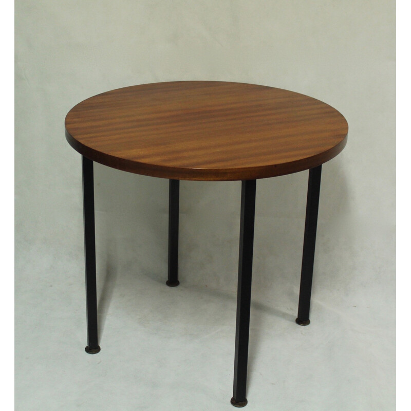 Scandinavian round coffee table in teak - 1970s 