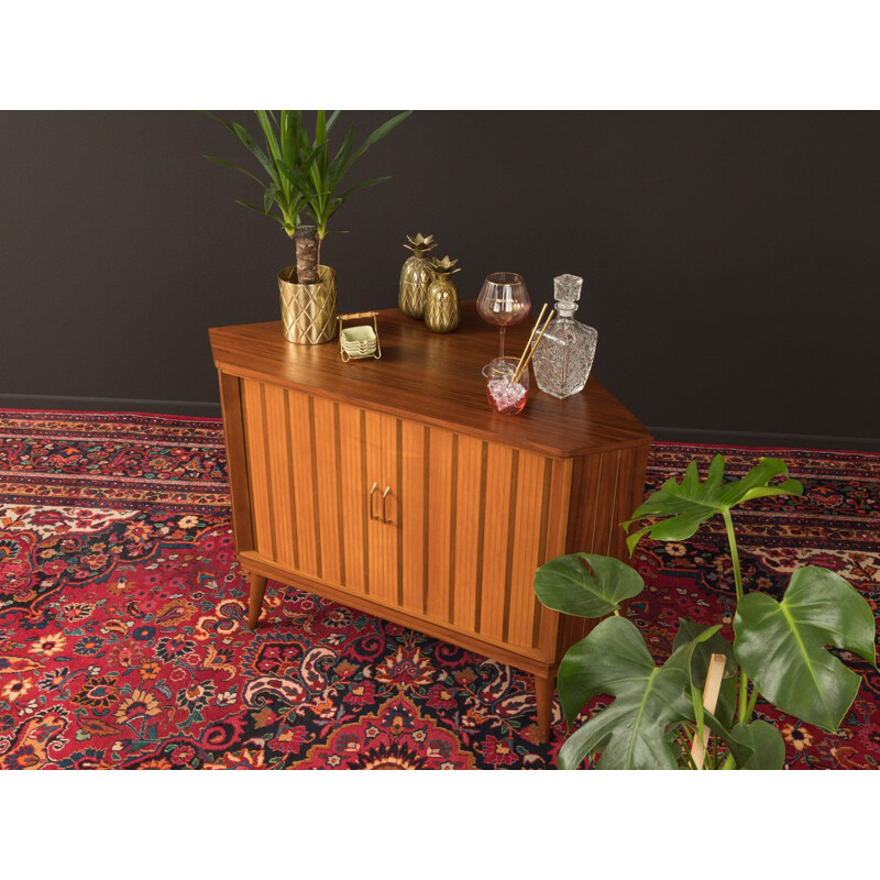 Vintage bar cabinet in walnut and ash veneer, 1960s