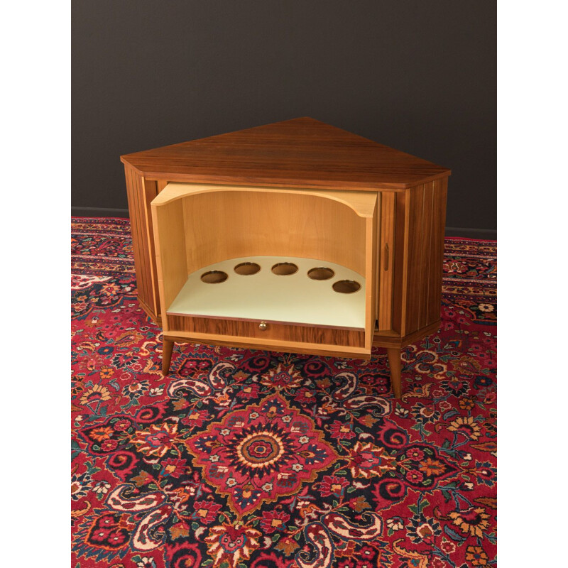 Vintage bar cabinet in walnut and ash veneer, 1960s