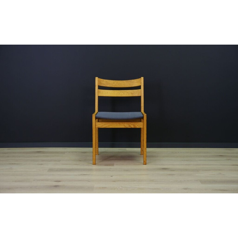 Ensemble de 4 chaises danoises vintage en frêne 1970