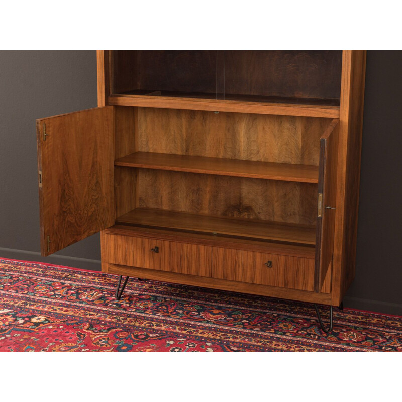 Vintage Walnut showcase 1950s