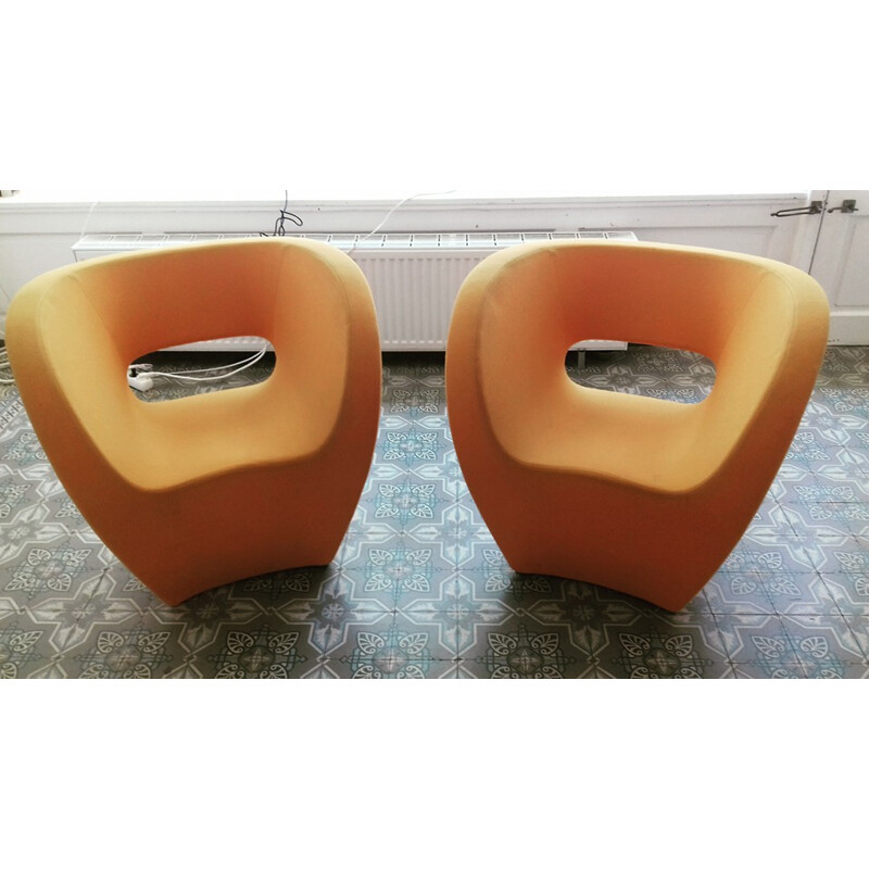 Pair of Moroso armchairs in fabric, Ron ARAD - 2000