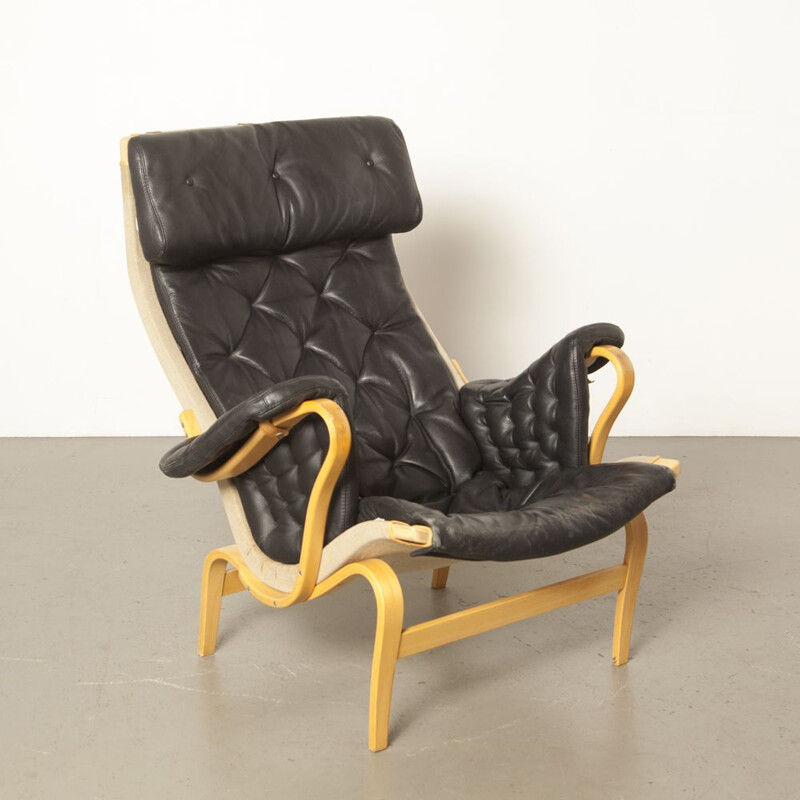 Vintage Pernilla 69 easy chair by Bruno Mathsson for DUX