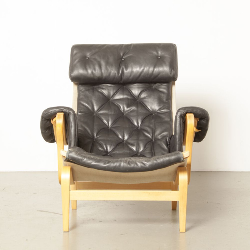 Fauteuil vintage Pernilla 69 de Bruno Mathsson pour DUX