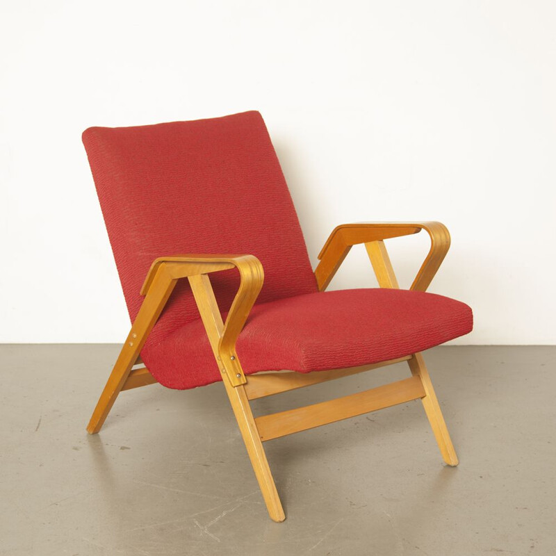 Vintage armchair model 24-23 by František Jirák for Tatra Nabytok