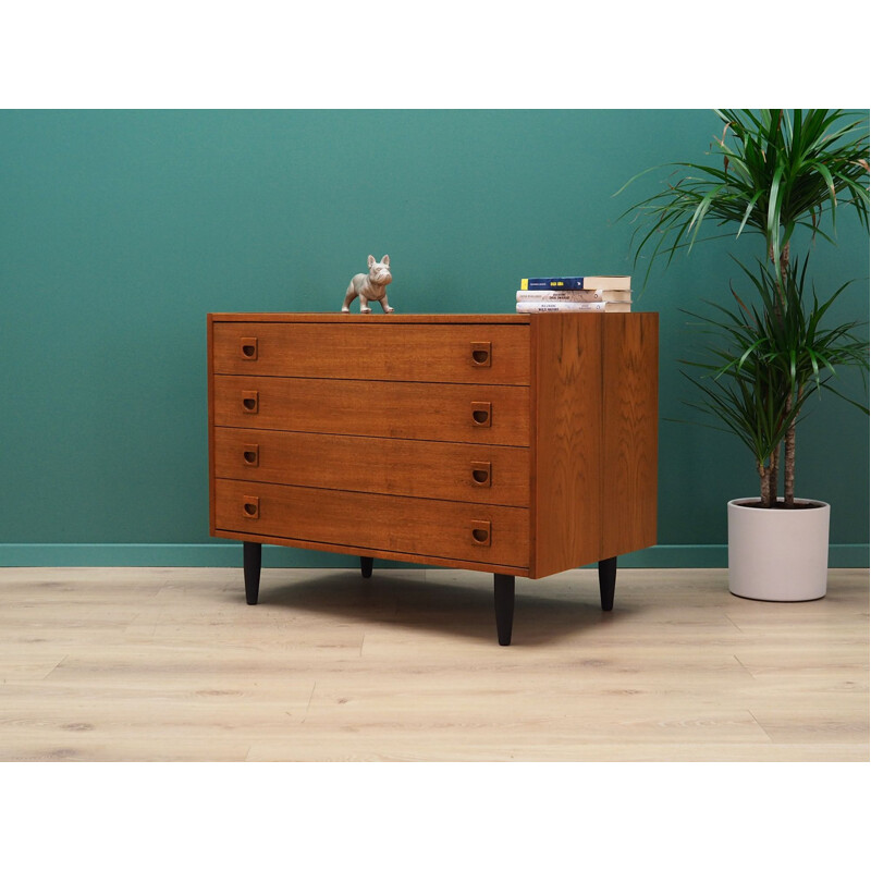 Vintage Danish chest of drawers in teak veneer 1960-1970