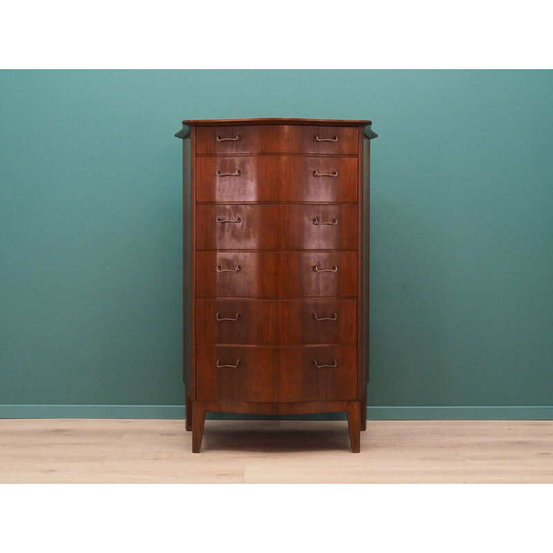  Vintage chest of drawers in mahogany by ØM Mobelfabrik, 1960-1970