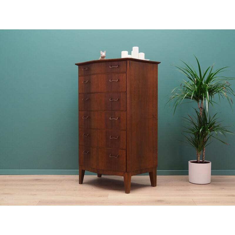  Vintage chest of drawers in mahogany by ØM Mobelfabrik, 1960-1970