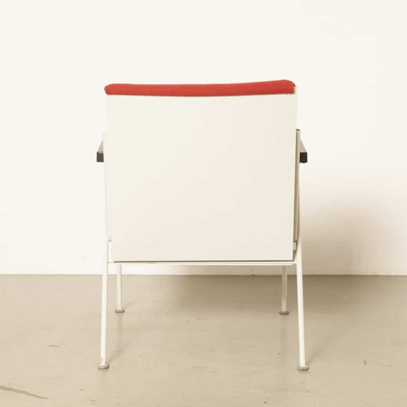 Vintage Oase chair by Wim Rietveld for Ahrend-De Cirkel in red wool