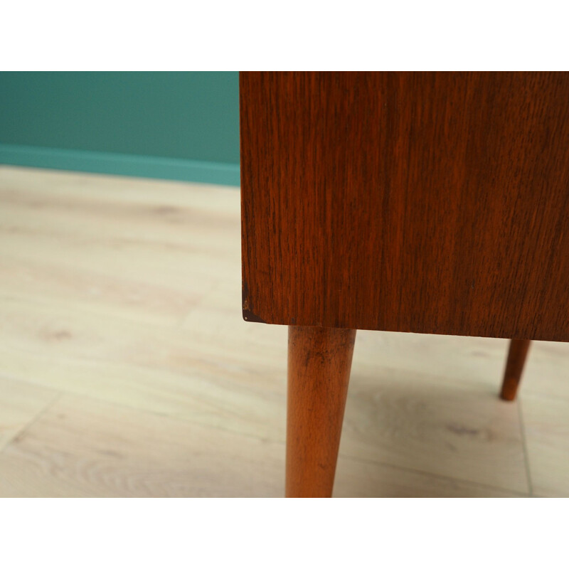 Vintage bedside table in teak veneer, 1960-1970