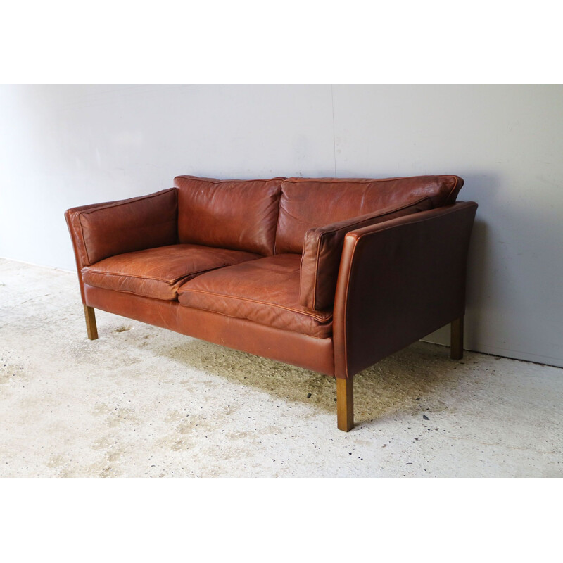 Vintage Stouby Danish large 2 seat sofa, 1970