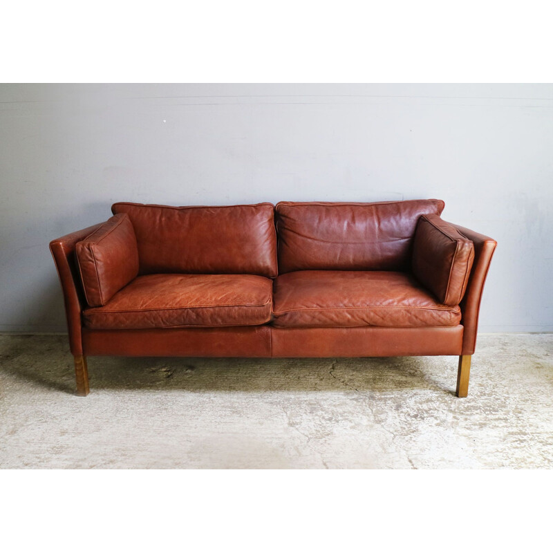 Vintage Stouby Danish large 2 seat sofa, 1970