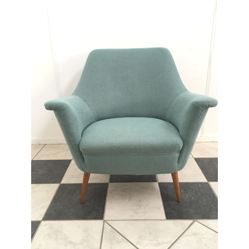 Vintage blue armchair, 1960s