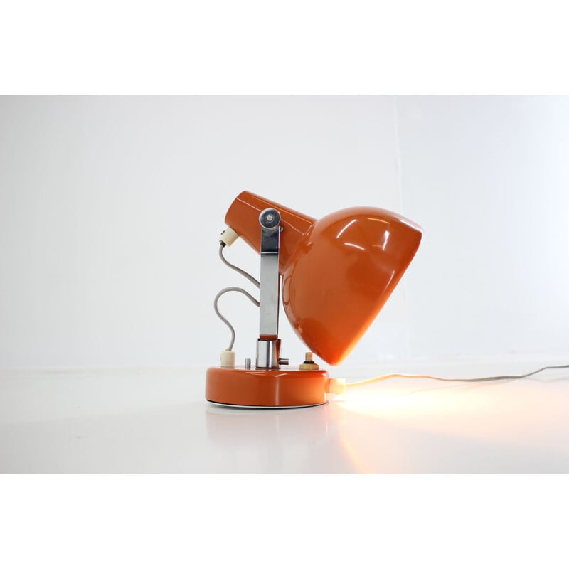 Orange vintage wall lamp, 1960s