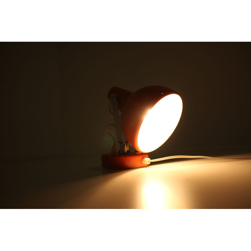 Orange vintage wall lamp, 1960s