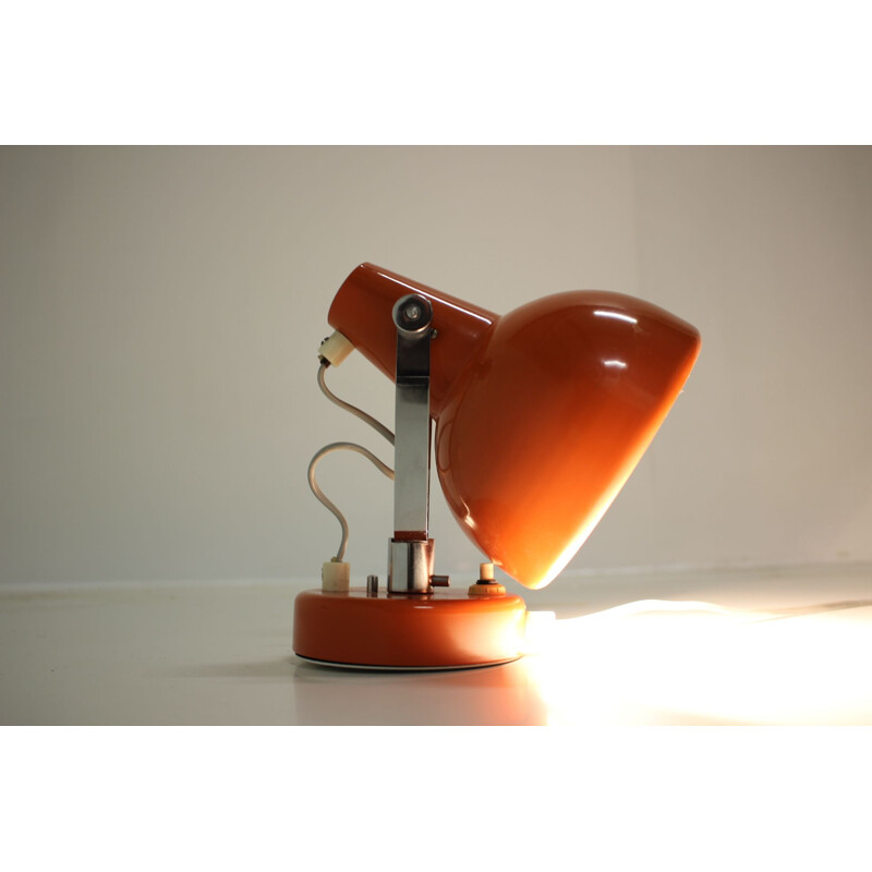 Vintage oranje wandlamp, 1960